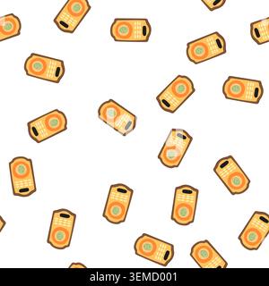 pattern installation fingerprint door lock cartoon vector Stock Vector