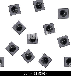 pattern internet 5g modem cartoon vector Stock Vector
