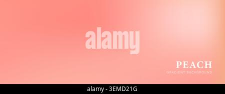 Modern Gradient Background with Peach Pink Mesh. Apricot background with Soft Blur for posters, flyers, or business cards. Pastel Vector illustration Stock Vector