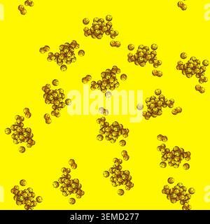 pattern bacteria germ sketch hand drawn Stock Vector