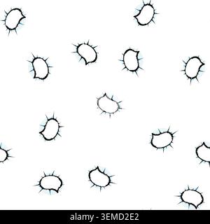 pattern cloud comic speech bubble cartoon vector Stock Vector