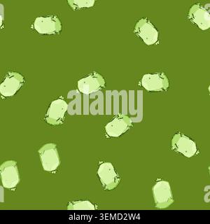 seamless pattern ecofriendly compostable trash bag cartoon vector Stock Vector