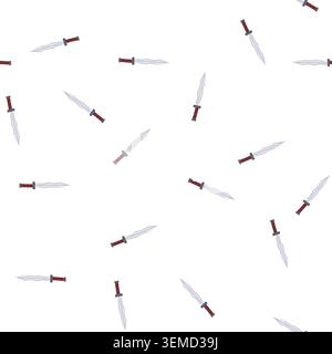 pattern raid viking sword cartoon vector Stock Vector