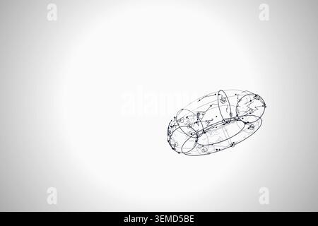 Wire Torus vector background with versatile graphic elements for microstock and commercial design projects. Stock Vector