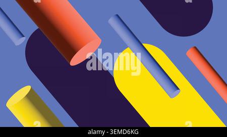 A vibrant abstract background featuring colorful flowing shapes on a deep backdrop. Perfect for digital graphics, modern presentations, music artwork, web design, and bold creative visuals Stock Vector