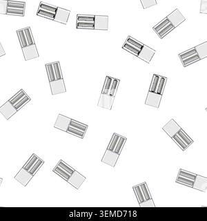 pattern charge aa battery charger cartoon vector Stock Vector