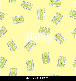 seamless pattern gemstone bracelet churi indian cartoon vector Stock Vector