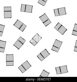 pattern home fridge refrigerator cartoon vector Stock Vector
