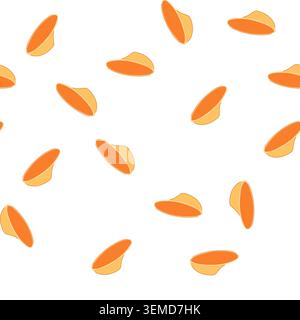 pattern plastic sauce dipping bowl cartoon vector Stock Vector