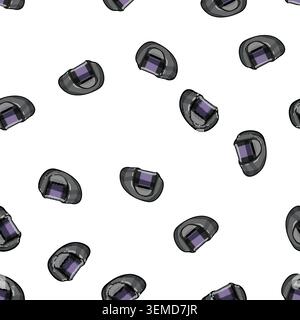 pattern work helmet welding cartoon vector Stock Vector