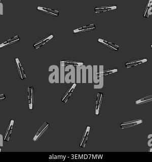 seamless pattern equipment hair clipper cartoon vector Stock Vector
