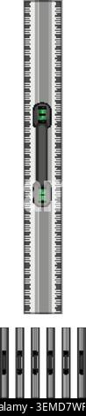 construction ruler builder cartoon vector graphic Stock Vector