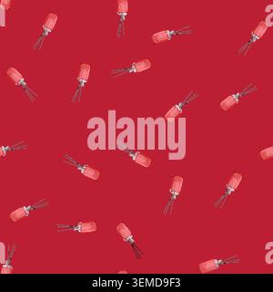 seamless pattern relaxation aroma sticks cartoon vector Stock Vector