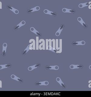 seamless pattern sketch zipper puller cartoon vector Stock Vector