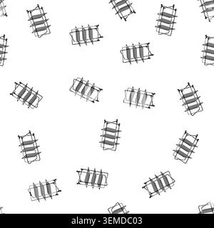 pattern home clothes drying rack cartoon vector Stock Vector