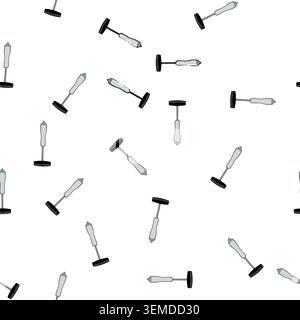 pattern testing reflex hammer cartoon vector Stock Vector