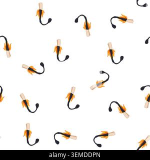 pattern burn burning match cartoon vector Stock Vector