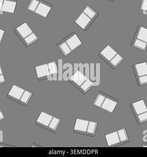 seamless pattern Wall mounted mailbox for modern home Stock Vector