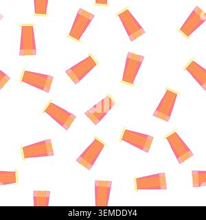 pattern green flower pot cartoon vector Stock Vector
