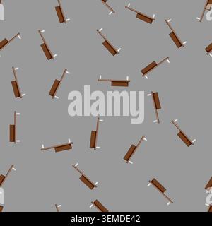 seamless pattern study bookshelves library cartoon vector Stock Vector