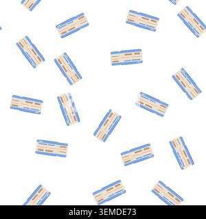 pattern destination boarding pass cartoon vector Stock Vector