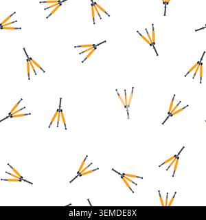 pattern stand tripod camera cartoon vector Stock Vector