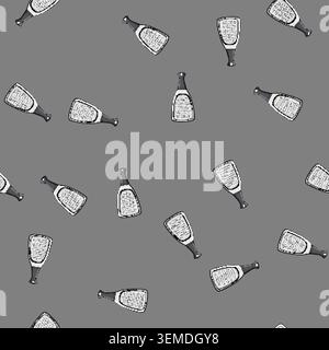 seamless pattern object grater cooking cartoon vector Stock Vector