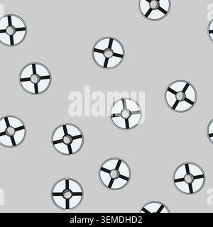 seamless pattern replica viking shield cartoon vector Stock Vector