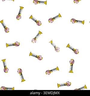 pattern food bubblegum machine cartoon vector Stock Vector