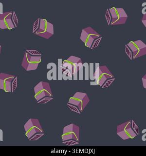 seamless pattern garbage compost bin cartoon vector Stock Vector