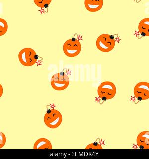 seamless pattern c4 bomb character cartoon vector Stock Vector