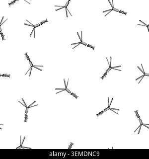 pattern i phone tripod cartoon vector Stock Vector