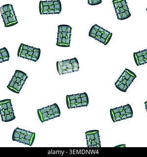 pattern storage hazard chemical waste cartoon vector Stock Vector