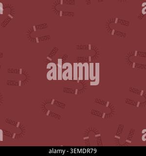 seamless pattern brick archway structure forming a decorative entrance portal Stock Vector
