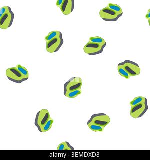 pattern polish shoe cleaning cartoon vector Stock Vector
