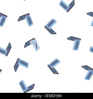 pattern portable charging pad wireless cartoon vector Stock Vector