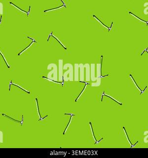 seamless pattern sport ice axe cartoon vector Stock Vector