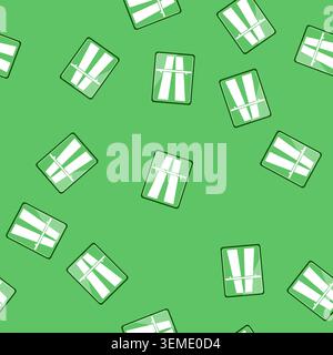 seamless pattern intersection road sign cartoon vector Stock Vector