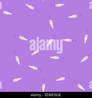 seamless pattern old kerosene lamp cartoon vector Stock Vector