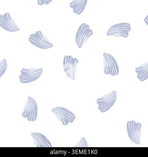 pattern snail sea shell cartoon vector Stock Vector