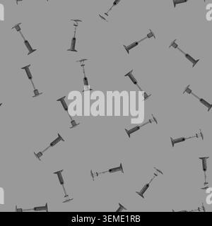 seamless pattern restaurant heater gas cartoon vector Stock Vector