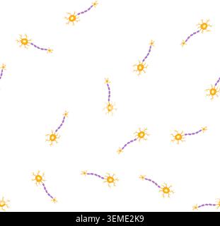 pattern cell neurons cartoon vector Stock Vector