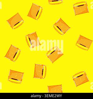 seamless pattern baby toy box cartoon vector Stock Vector