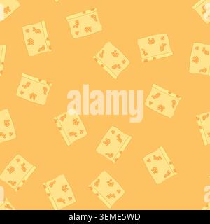 seamless pattern organic beeswax food wrap cartoon vector Stock Vector