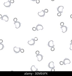 pattern hook clasp jewelry cartoon vector Stock Vector