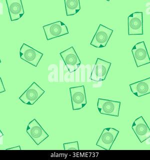 seamless pattern cooking silicone baking mat cartoon vector Stock Vector