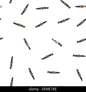 pattern equipment military knife cartoon vector Stock Vector