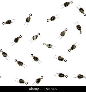 pattern industrial crane hook cartoon vector Stock Vector
