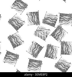 seamless pattern visualization graph sketch hand drawn Stock Vector