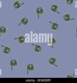 seamless pattern device travel router cartoon vector Stock Vector